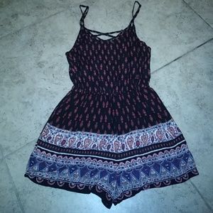 Angie Red Romper